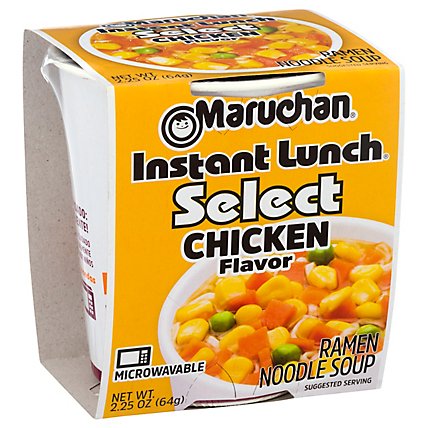 Maruchan Instant Lunch Less Sodium Chicken Paper Cup - 2.25 OZ - Image 1
