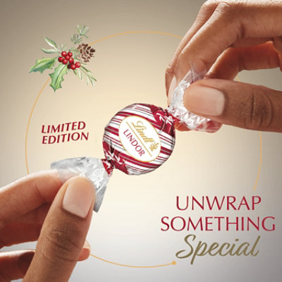 Lindt Lindor Holiday White Chocolate Peppermint Truffles Bag - 8.5 Oz - Image 5