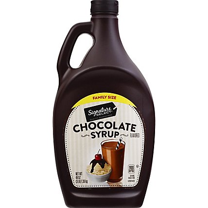Signature Select Syrup Chocolate Family Size - 48 OZ - Image 2