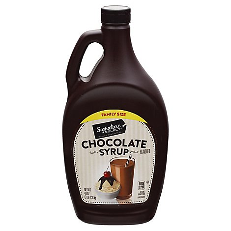 Signature Select Syrup Chocolate Family Size - 48 OZ