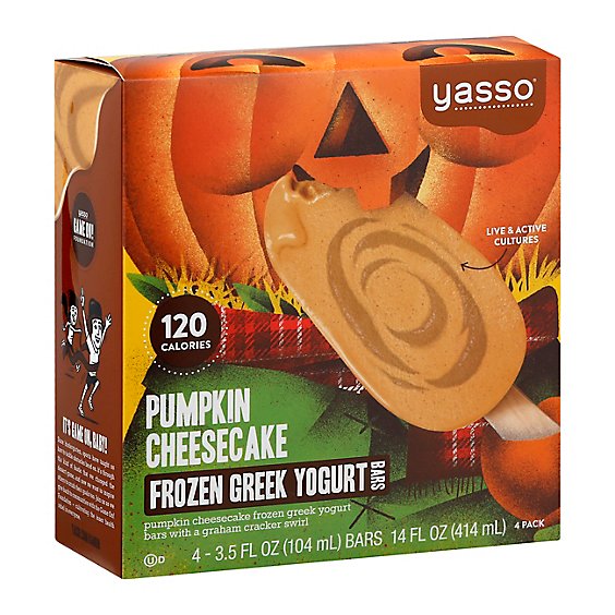 Yasso Pumpkin Cheesecake Bars - 4 Count