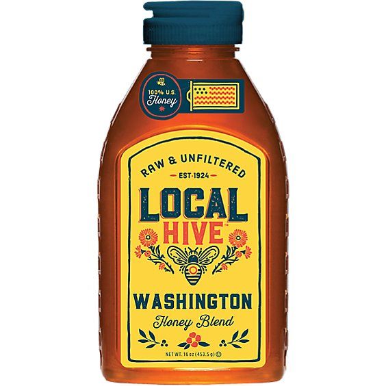 Local Hive Honey Raw & Unfiltered Washington - 16 Oz