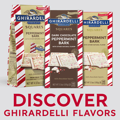 Ghirardelli Dark Chocolate Peppermint Bark Bar - 3.5 Oz - Image 1