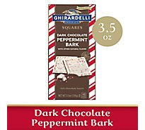 Ghirardelli Dark Chocolate Peppermint Bark Bar - 3.5 Oz