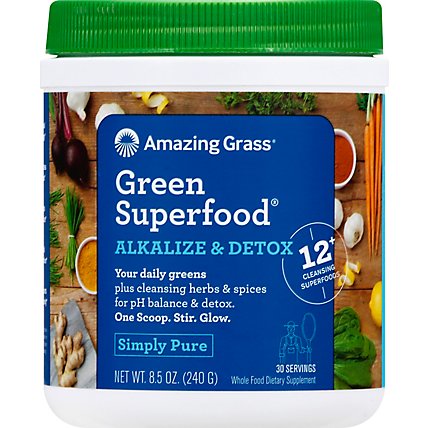 Amazing Grass Grn Superfood Alkz & Detox - 8.5 OZ - Image 2