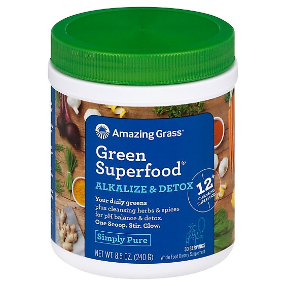 Amazing Grass Grn Superfood Alkz & Detox - 8.5 OZ