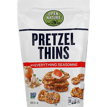 Open Nature Pretzel Thins Everything Seasoning - 7.2 OZ - Image 2