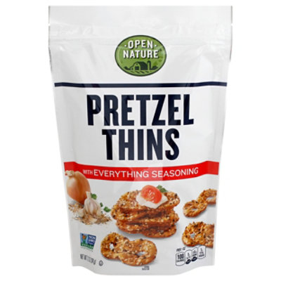 Open Nature Pretzel Thins Everything Seasoning - 7.2 OZ - Image 1