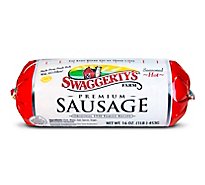 Swaggertys Farm All Natural Sausage Roll Hot - 12 CT