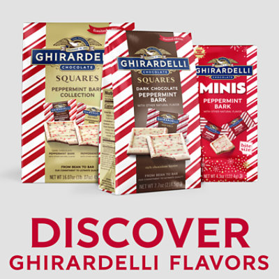 Ghirardelli Dark Chocolate Peppermint Bark Chocolate Squares Bag - 7.7 Oz - Image 2