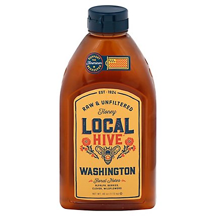 Local Hive Honey Raw & Unfiltered Washington - 40 Oz - Image 3