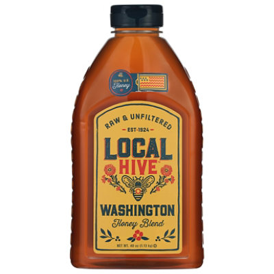 Local Hive Honey Raw & Unfiltered Washington - 40 Oz - Image 2