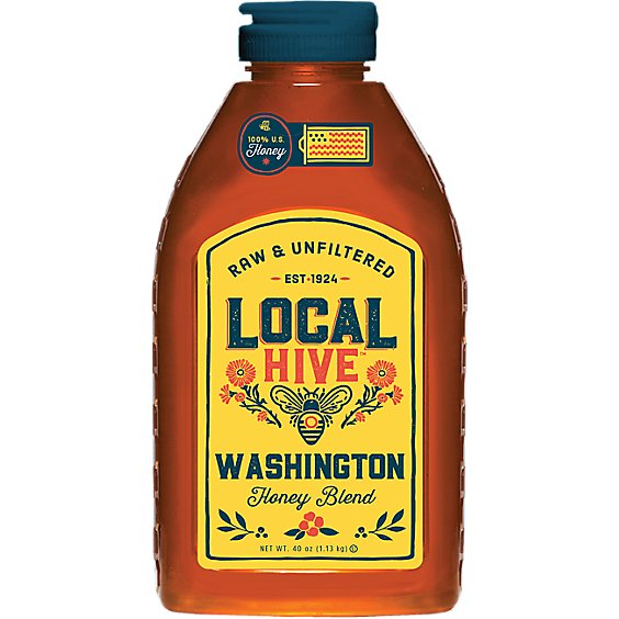Local Hive Honey Raw & Unfiltered Washington - 40 Oz