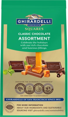 Ghirardelli Holiday Classic Chocolate Assortment Squares - 8.6 Oz - Image 6