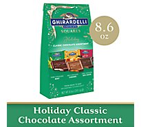 Ghirardelli Holiday Classic Chocolate Assortment Squares  Bag - 8.6 Oz