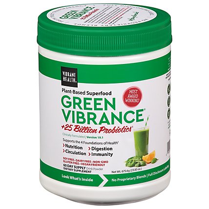 Vibrant Health Green Vibrance 60srv - 23.37 OZ - Image 1