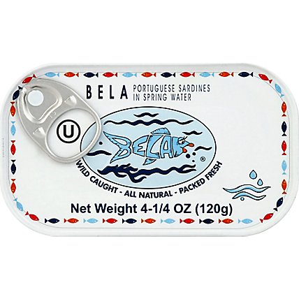 Bela Sardines In Wateres In Water - 4.25 OZ - Image 2