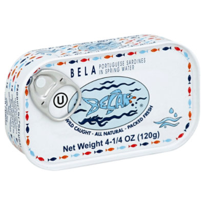 Bela Sardines In Wateres In Water 4.25 OZ Safeway