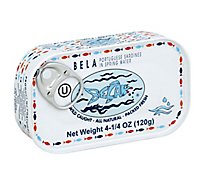 Bela Sardines In Wateres In Water - 4.25 OZ