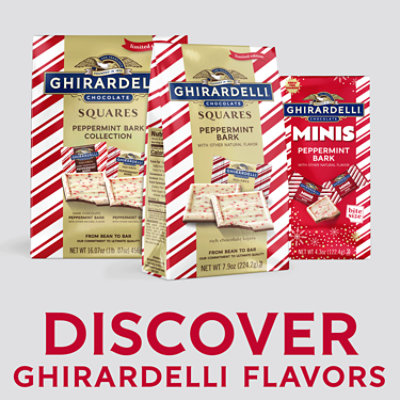 Ghirardelli Peppermint Bark Chocolate Squares Bag - 7.9 Oz - Image 1