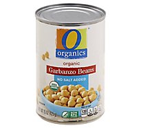 O Organics Beans Garbanzo No Salt Added - 15 OZ