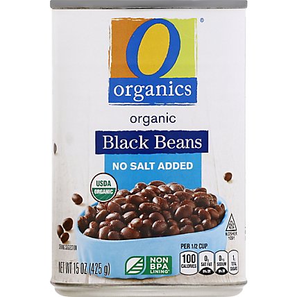 O Organics Beans Black No Salt Added - 15 OZ - Image 2