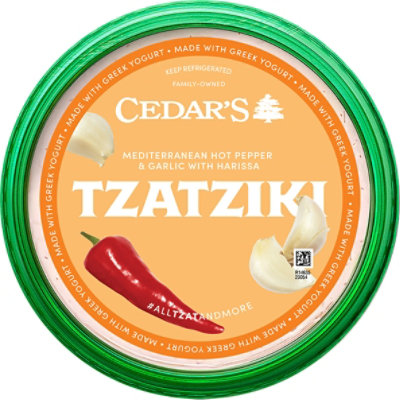 Cedars Mediterranean Hot Pepper Tzatziki - 12 Oz. - Image 1