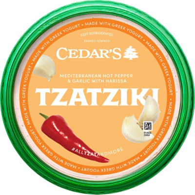 Cedars Mediterranean Hot Pepper Tzatziki - 12 Oz. - Image 2