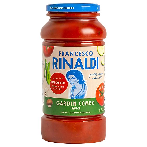 Francesco Rinaldi Pasta Sauce Garden Combination Chunky Style - 24 Oz