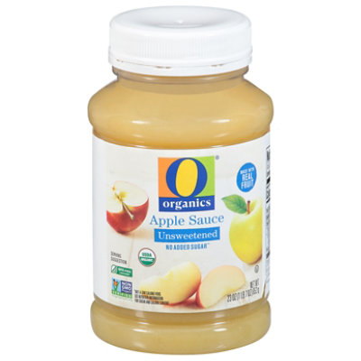 O Organics Apple Sauce Unsweetened - 23 Oz