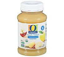 O Organics Apple Sauce Unsweetened - 23 OZ