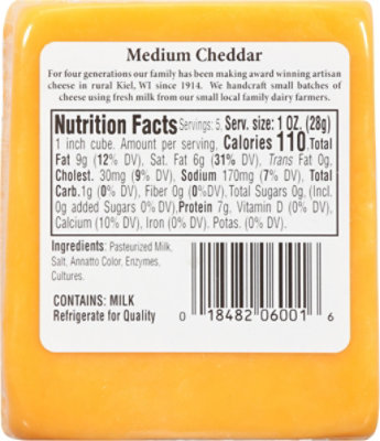 Hennings Medium Cheddar Cheese - Image 6