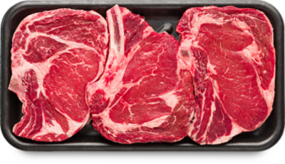 Beef Rib Steak Bone In Imported - LB