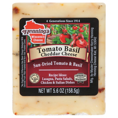 Hennings Tomato Basil Cheddar Cheese - Image 3