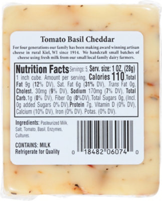 Hennings Tomato Basil Cheddar Cheese - Image 6