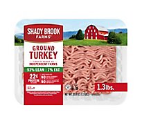 Shady Brook Farms 93% Lean 7% Fat Ground Turkey Tray - 1.3 Lb