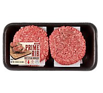 Gb Prime Rib Steak Burger Patty 80% Lean 20% Fat - 1.33 LB
