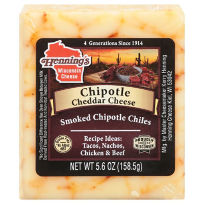 Hennings Chipotle Cheddar Cheese - 0.50 Lb