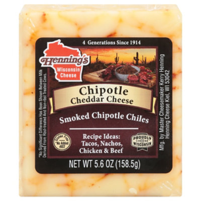 Hennings Chipotle Cheddar Cheese - 5.6 Oz.