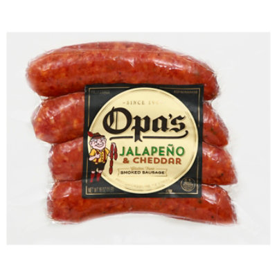 Opas Jalapeno Cheddar Smoked Sausage - 16 OZ - Image 3