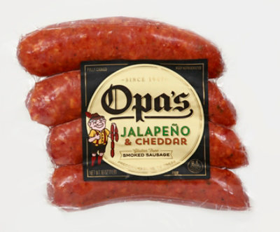 Opas Jalapeno Cheddar Smoked Sausage - 16 OZ - Image 2