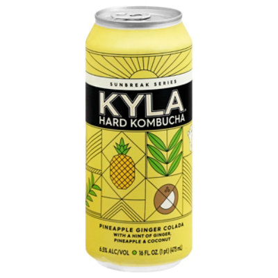 Kyla Hard Kombucha Sunbreak 3 Pineapple Ginger Colada - 16 FZ - Image 3