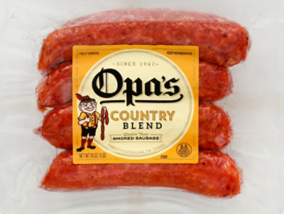 Opas Country Blend Smoked Sausage - 16 OZ - Image 2