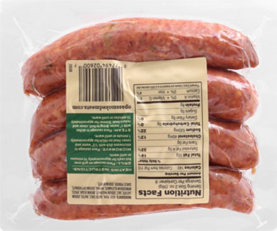 Opas Hatch Green Chile Smoked Sausage - 16 OZ - Image 6