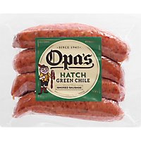 Opas Hatch Green Chile Smoked Sausage - 16 OZ