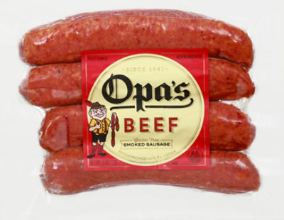 Opas Beef Smoked Sausage - 16 OZ - Image 2