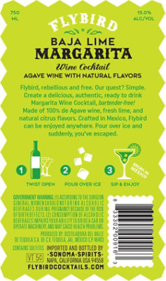 Flybird Margarita Baja Lime - 750 ML - Image 6