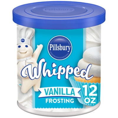 Pillsbury Fluffy Frost Vanilla Marshmallow Flavored Frosting Tub - 12 Oz - Image 1