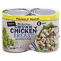 Signature Select Chicken Breast Chunk In Water Family Pk - 6-9.75 OZ - Image 3