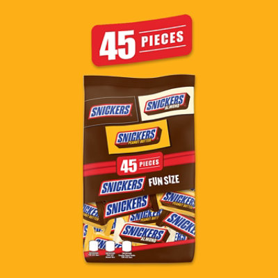 Snickers Chocolate Candy Bars Fun Size Variety Pack Bag - 45 Count - Image 2